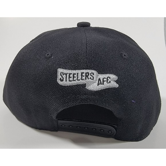 Pittsburgh Steelers New Era Adjustable NFL Hat Black Vintage Patch Snapback Cap. - Picture 7 of 9